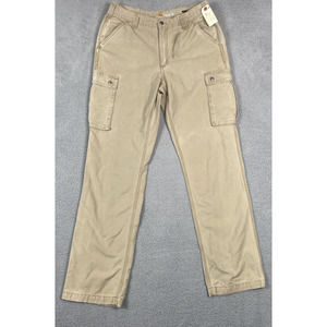 CARHARTT Rugged Work Pant 100272 Cargo Straight Men 34x34 Relaxed Fit Khaki